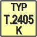 Piktogram - Typ: T.2405-K